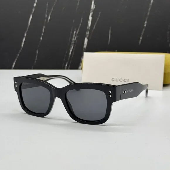 NEW GUCCI SUNGLASSES GUCI GG1217S 001 NEW COLLECTION EYEWEAR GUCCI GG 1217S NEW GUCCI GG1217S 001, BLACK CAT EYE FRAME SUNGLASSES GUCCI  main image 4